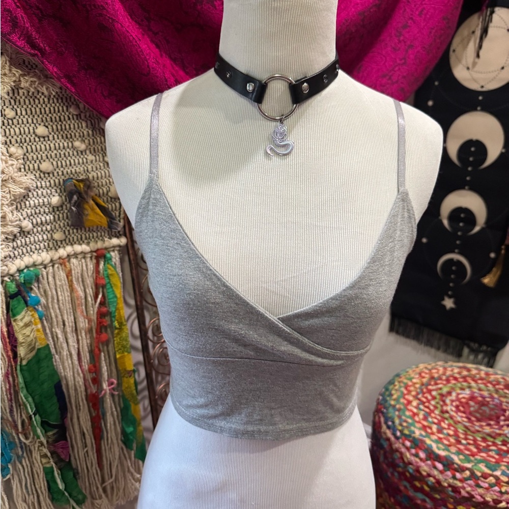 Missguided+ Light Gray Camisole small
